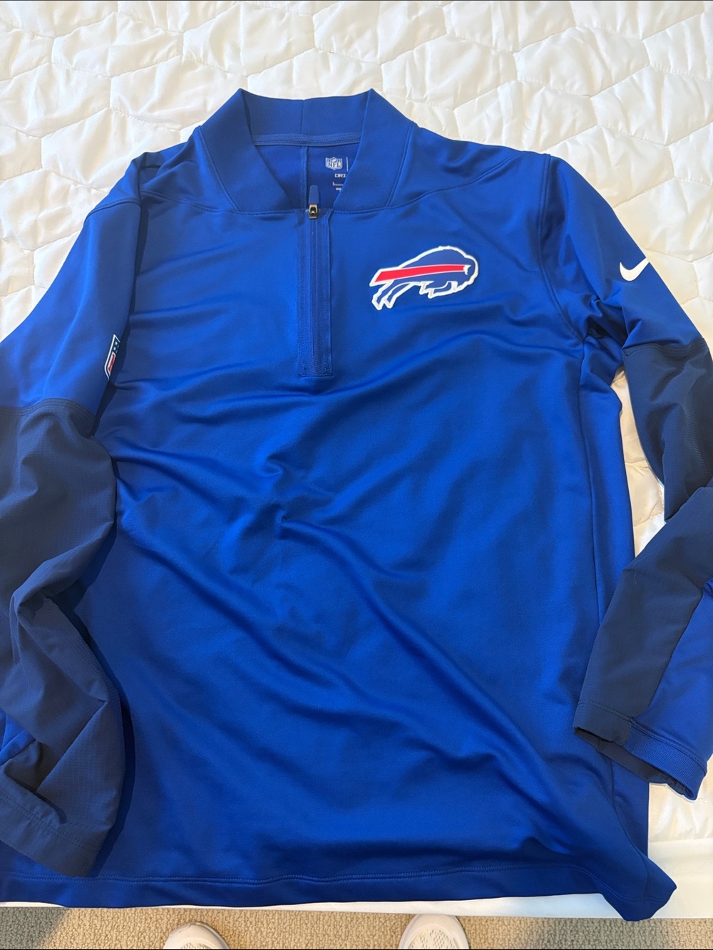 Nike Men’s Royal Blue Buffalo Bills Half-Zip Pullover